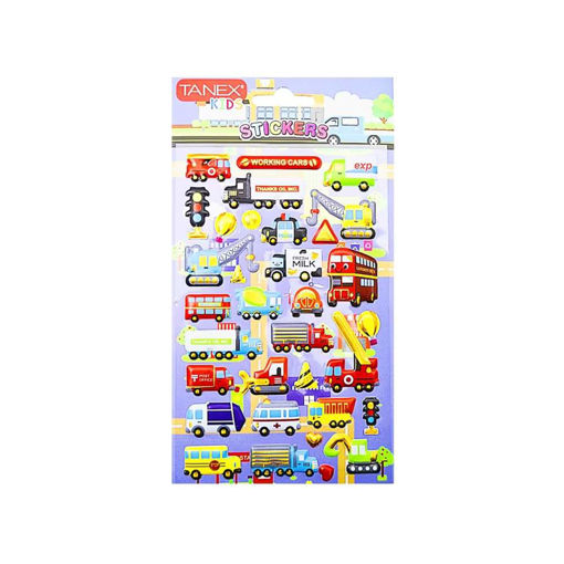 Picture of TANEX KIDS DECORATIVE CONSTRUCTION VEHICLES STICKERS
